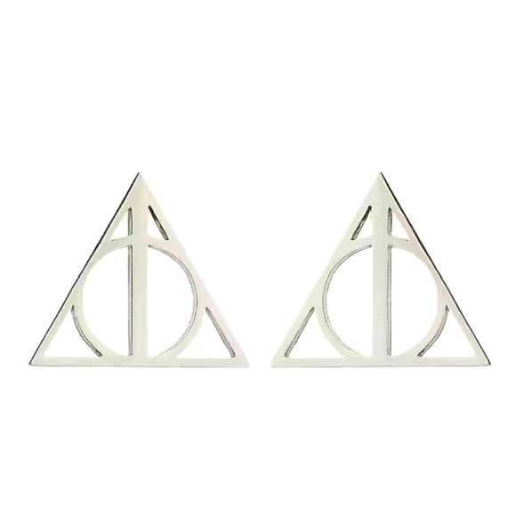 Harry Potter Silver Stud Earrings - Picture 1 of 2
